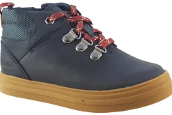 BOY Clarks Zip | Boys Boots<Nova Hike T Navy Boys Leather Boots
