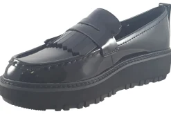 Women Clarks Senior Girls | Womens Shoes<OriannaWLoafer Black Womens Leather Patent Shoes