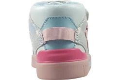 Clarks Velcro | Girls Boots<Oslo Play K. Girls Leather Fashion Trainers Light Blue