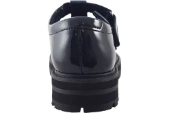 Clarks Junior Girls | Velcro<PragueBrill O. Black Girls Leather Patent Shoes