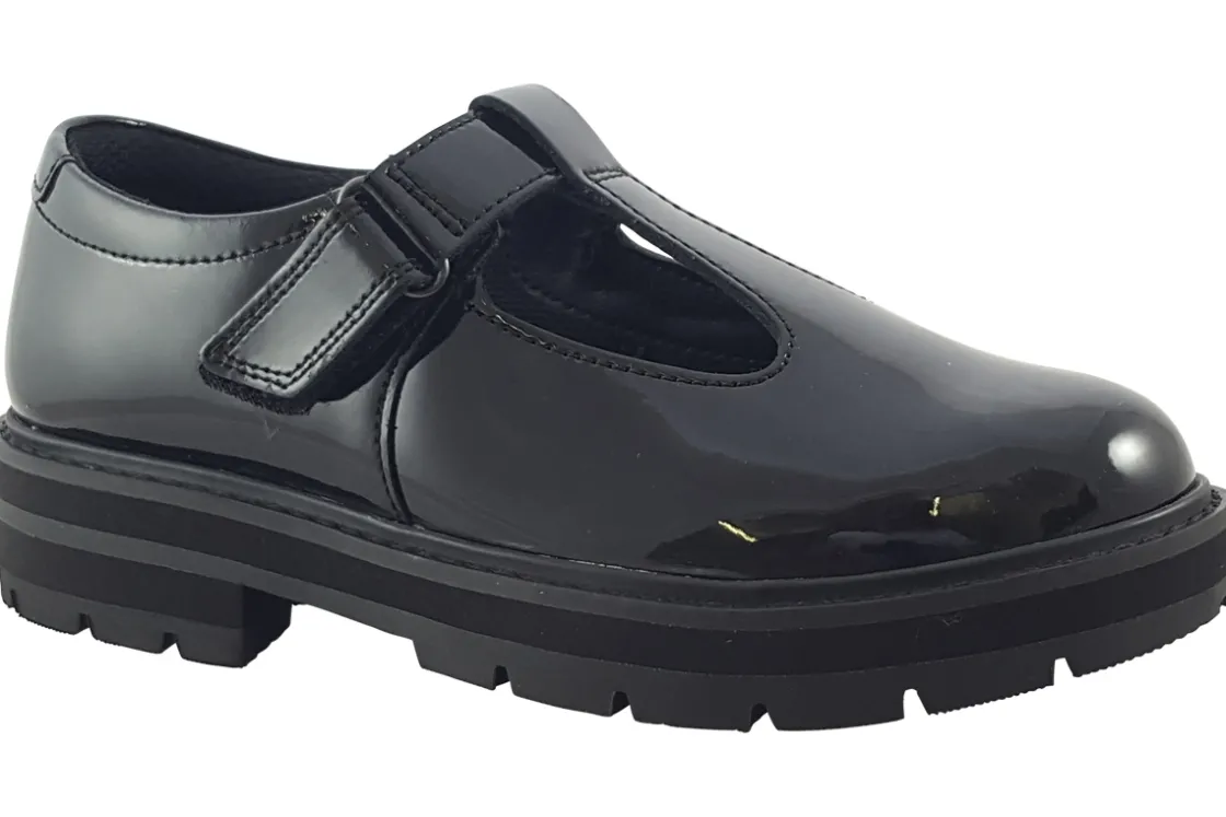 Clarks Junior Girls | Senior Girls<PragueBrill Y. Black Girls School Shoes