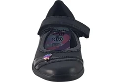 Clarks Junior Girls | Velcro<Relda Spark K. Black Girls School Shoes