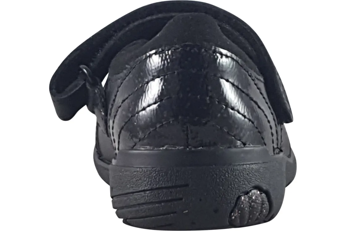 Clarks Junior Girls | Velcro<Relda Spark K. Black Girls School Shoes