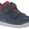 BOY Clarks Velcro | Boys Boots<Rex Park T Navy Boys Leather Boots