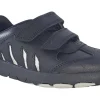 BOY Clarks Velcro | Junior Boys<Rex Stride K Black Boys School Shoes