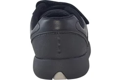 BOY Clarks Velcro | Junior Boys<Rex Stride K Black Boys School Shoes
