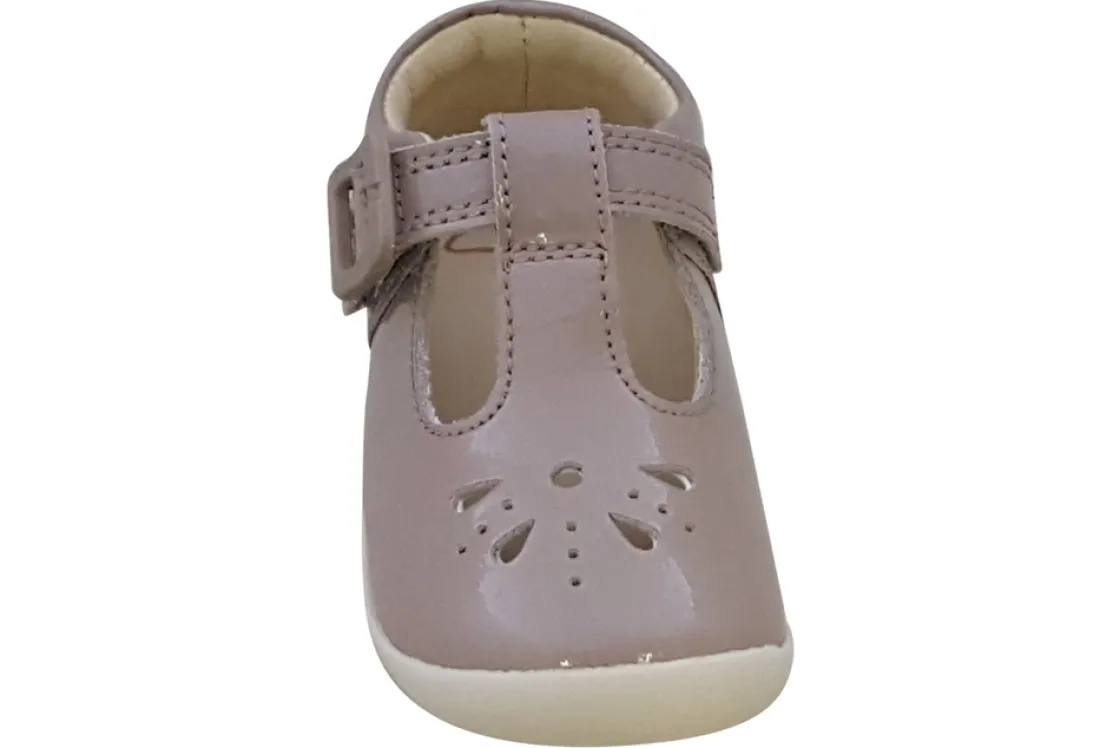Clarks Velcro | Girls First Shoes<Roamer Star T Pink Girls Leather Patent First Shoes