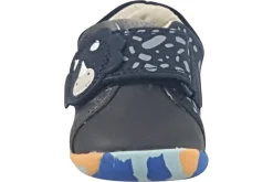 BOY Clarks Velcro | Boys First Shoes<Roamer Tri T Boys Leather First Shoes Grey Blue