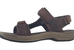 Clarks Mens Sandals<Saltway Edge Mens Leather Sandals Dark Brown