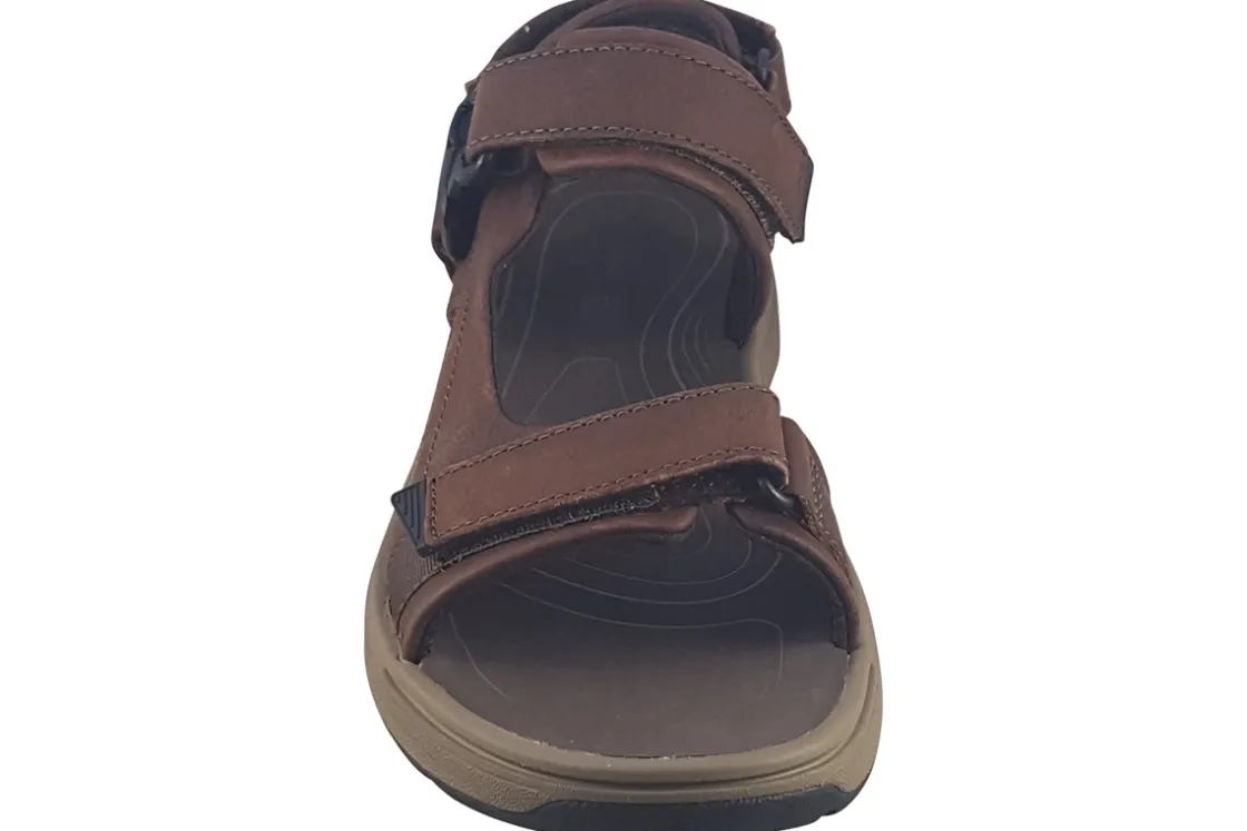 Clarks Mens Sandals<Saltway Edge Mens Leather Sandals Dark Brown