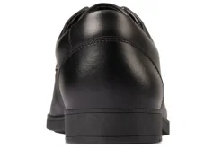 BOY Clarks Junior Boys | Senior Boys<Scala Step Y Black Boys Leather School Shoes