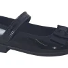 Clarks Velcro | Junior Girls<Scala Tap T Black Girls Leather Patent School Shoes