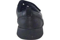 BOY Clarks Junior Boys | Velcro<Scape Flare K Black Boys Leather School Shoes