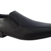 BOY Clarks Mens Shoes | Senior Boys<Sidton Edge Black Mens Leather Shoes