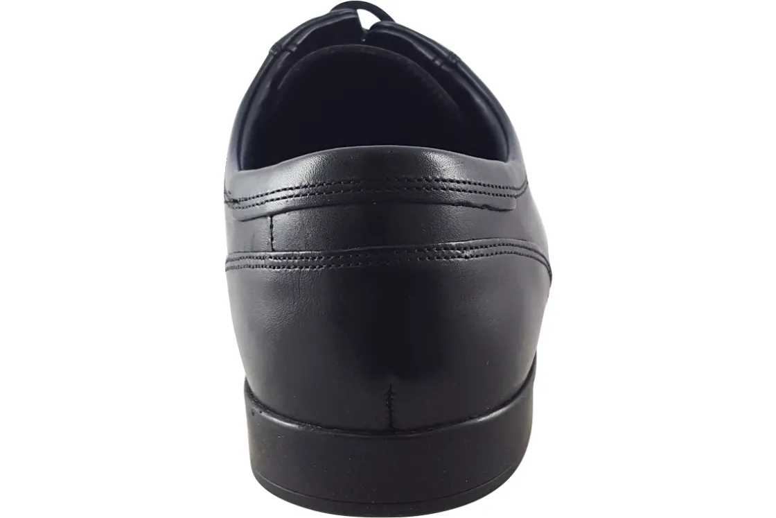 BOY Clarks Mens Shoes | Senior Boys<Sidton Lace Black Mens Leather Shoes