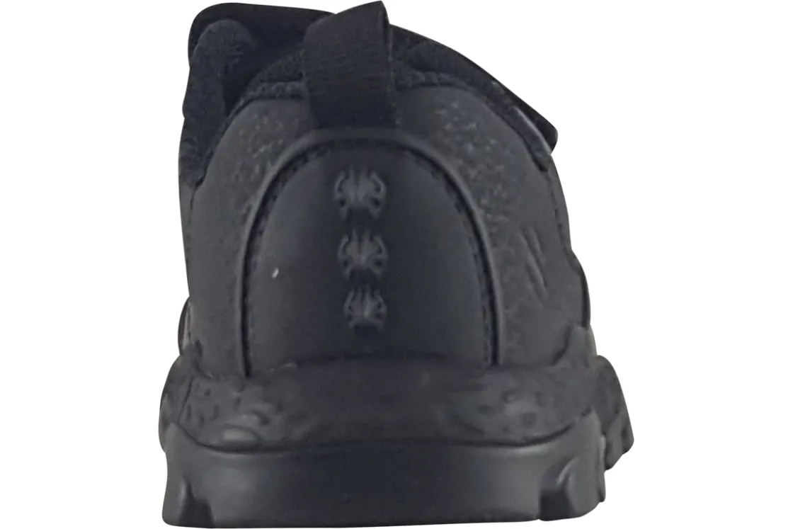 BOY Clarks Junior Boys | Velcro<Steggy2 Pace K Black Boys Leather School Shoes
