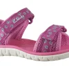 Clarks Velcro | Girls Sandals<SurfingTide K.O (F Fit) Girls Leather Patent Sandals
