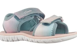 Clarks Velcro | Girls Sandals<SurfingTide T. (F Fit) Girls Sandals