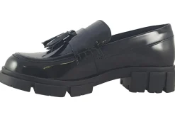 Women Clarks Senior Girls | Womens Shoes<Teala Loafer Black Womens Leather Patent Shoes