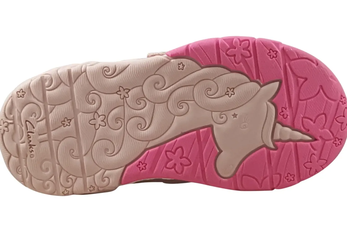 Clarks Velcro | Girls Trainers<Tidal Shell T. Girls Fashion Trainers Pink
