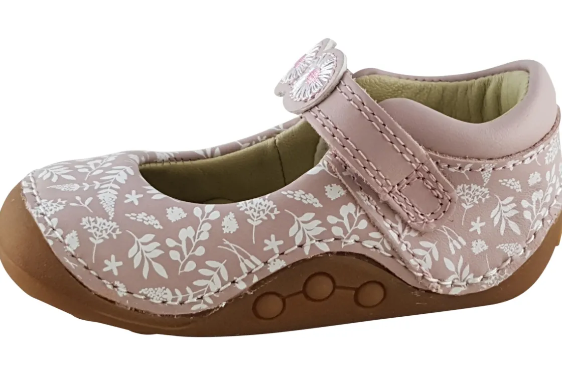 Clarks Velcro | Girls First Shoes<Tiny Flora T. Girls Leather First Shoes