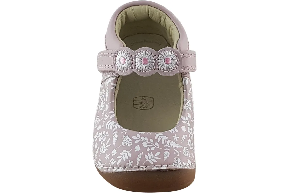 Clarks Velcro | Girls First Shoes<Tiny Flora T. Girls Leather First Shoes
