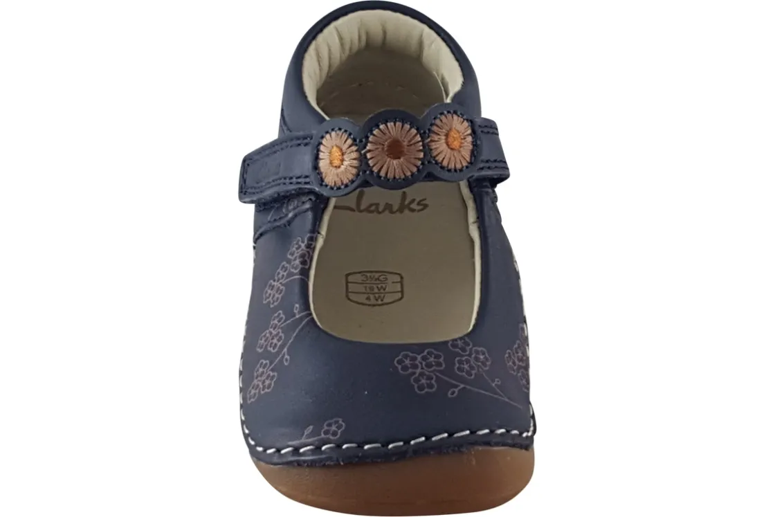 Clarks Velcro | Girls First Shoes<Tiny Flora T. Girls Leather First Shoes