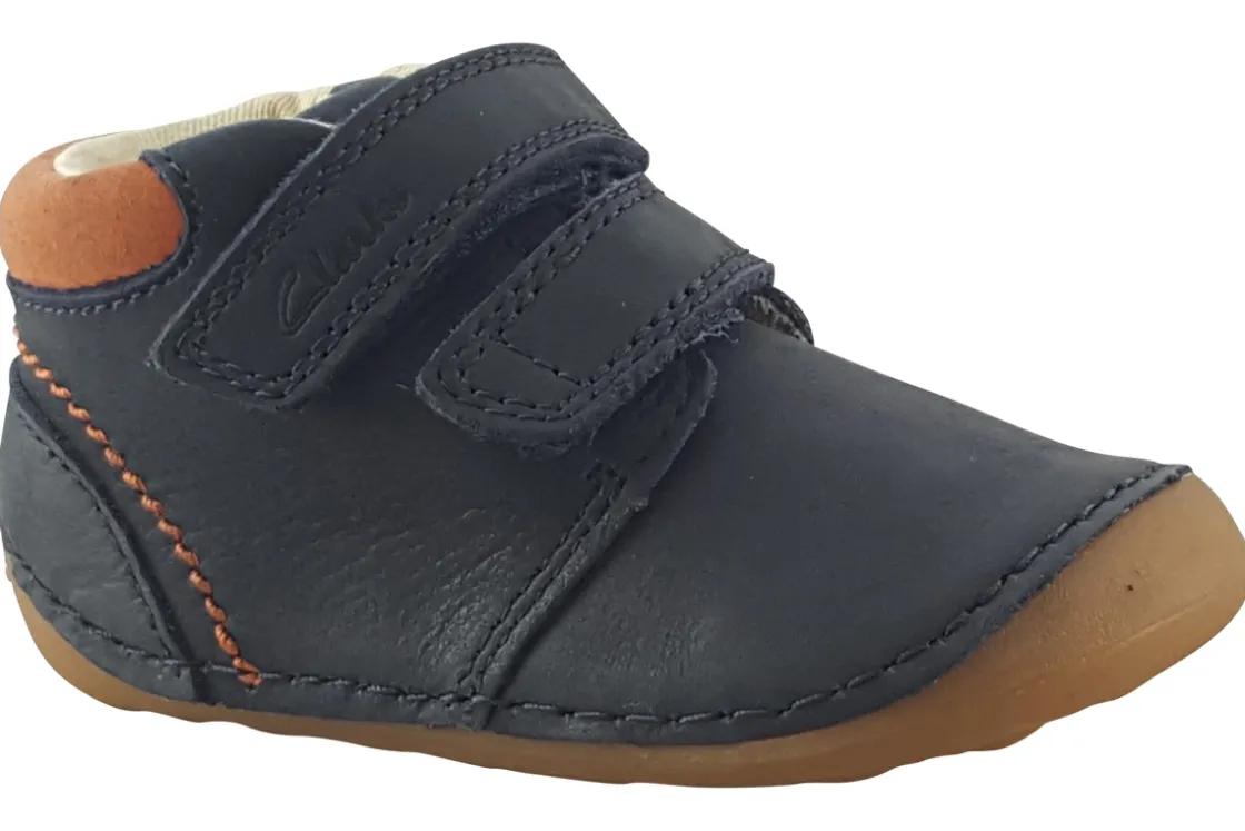 BOY Clarks Velcro | Podiatrist Approved<Tiny Play T Boys Leather First Shoes