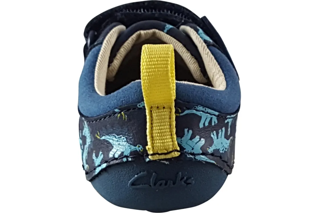 BOY Clarks Velcro | Podiatrist Approved<Tiny Stomp T Boys Leather First Shoes
