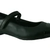 Clarks Velcro | Junior Girls<Tizz Talk Black (E Fit) Girls Leather Shoes