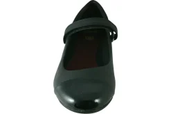 Clarks Velcro | Junior Girls<Tizz Talk Black (E Fit) Girls Leather Shoes