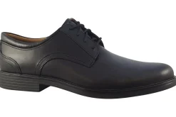 Clarks Mens Shoes | Plain Toe<Un Aldric Lace Black Mens Leather Shoes