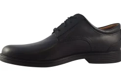 Clarks Mens Shoes | Plain Toe<Un Aldric Lace Black Mens Leather Shoes