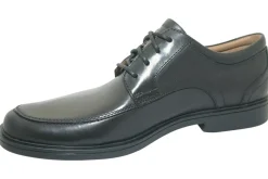 Clarks Mens Shoes | Apron Toe<Un Aldric Park Black Mens Leather Shoes