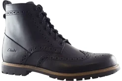 Clarks Apron Toe | Brogues<WestcombeLimit Black Mens Leather Brogue Shoes