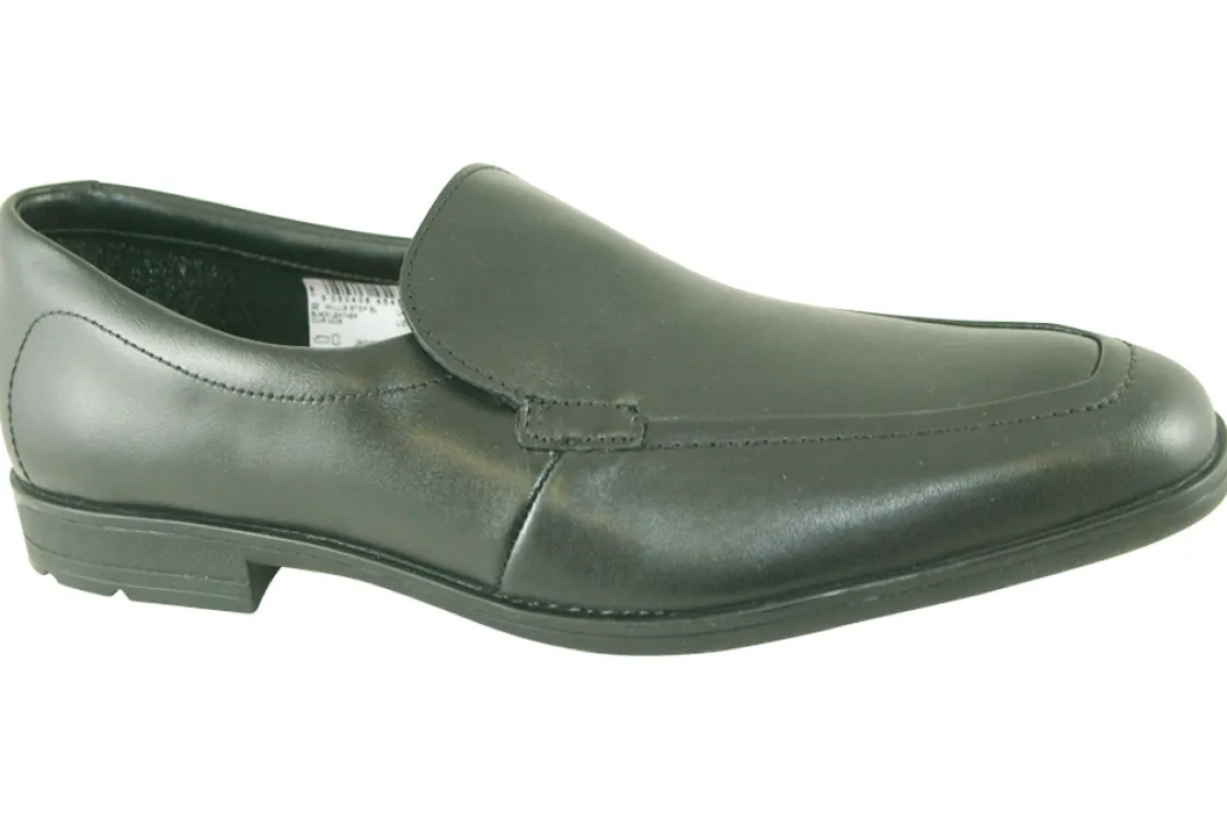 BOY Clarks Junior Boys | Boys Shoes<Willis Step BL Black (G Fit) Boys Leather Shoes