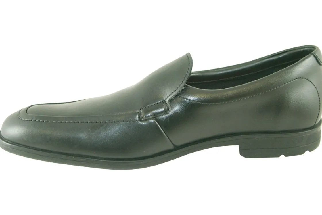 BOY Clarks Junior Boys | Boys Shoes<Willis Step BL Black (G Fit) Boys Leather Shoes