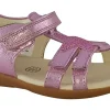 Clarks Velcro | Girls Sandals<Zora Summer T Pink (F Fit) Girls Leather Sandals