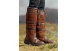 Women Dubarry Womens Boots<Galway 3885 Womens Water Resistant Leather Long Leg Boots