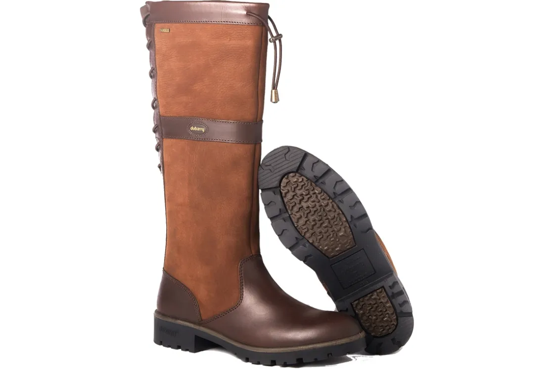 Women Dubarry Womens Boots<Glanmire 3944 Womens Water Resistant Leather Long Leg Boots
