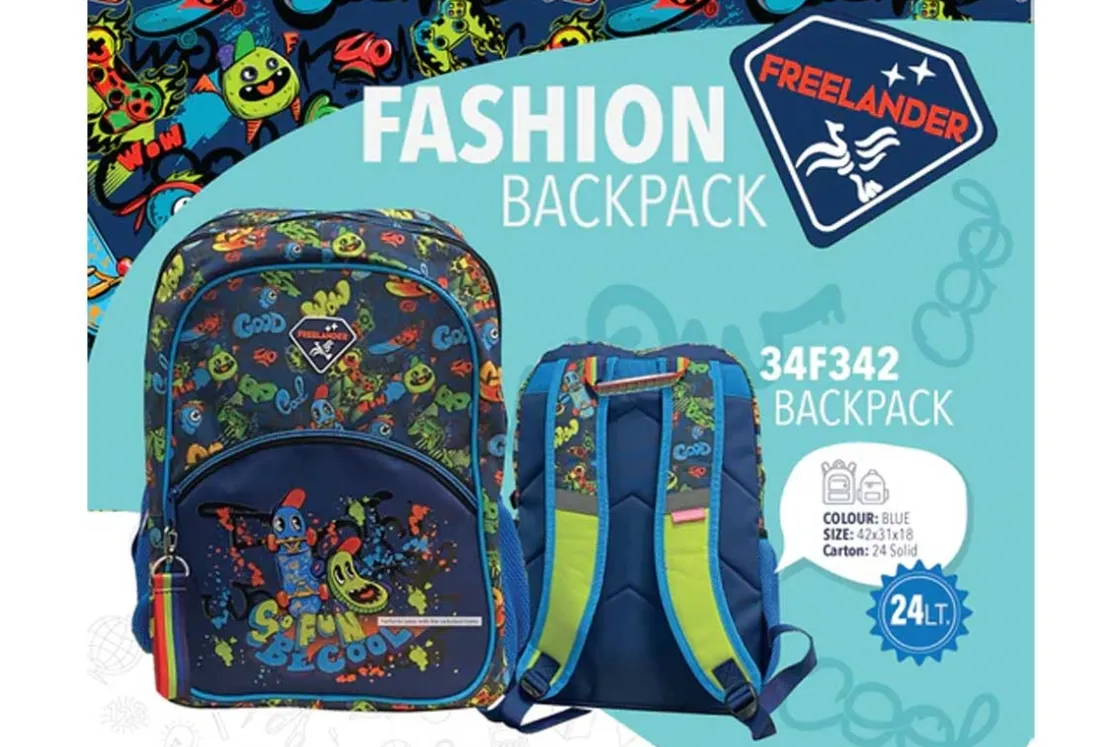 Freelander School Bags<Monsters BackPack 34F342 School Bag