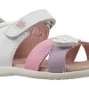 Garvalin Girls Sandals | Velcro<Basic Heart SDL 242306B Girls Sandals White Pink