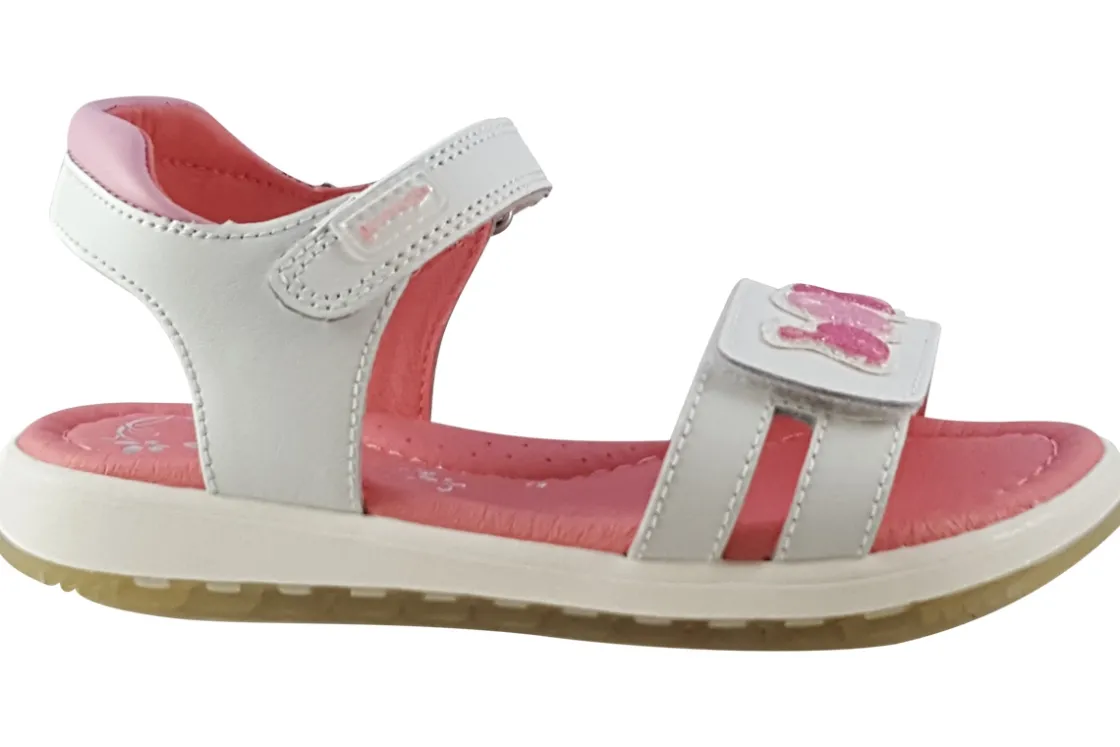 Garvalin Velcro | Girls Sandals<Natural Sandal 222402 Girls Leather Sandals