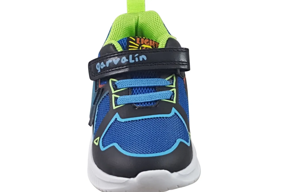 BOY Garvalin Velcro | Lights<Running Lights B 241805B Boys Fashion Trainers Denim