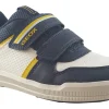 BOY Geox Velcro | Breathable Membrane<Arzach Boy J354AA Navy/White Boys Leather Shoes