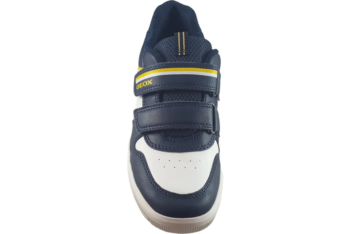 BOY Geox Velcro | Breathable Membrane<Arzach Boy J354AA Navy/White Boys Leather Shoes