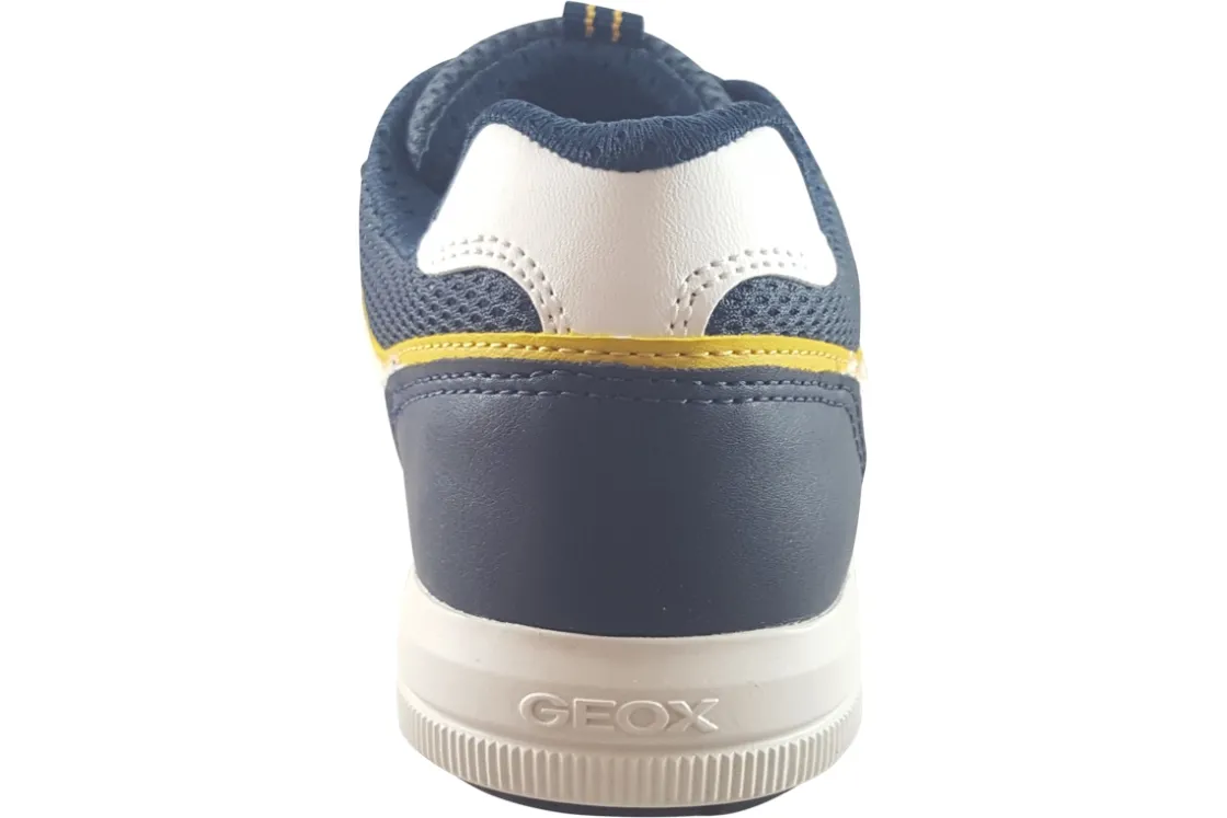 BOY Geox Velcro | Breathable Membrane<Arzach Boy J354AA Navy/White Boys Leather Shoes