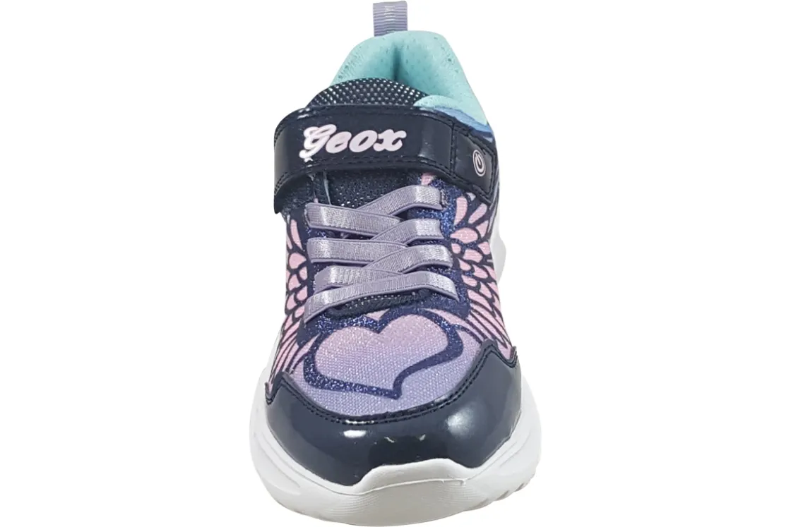 Geox Velcro | Breathable Membrane<Assister Girl J46E9B Girls Navy Fashion Trainers