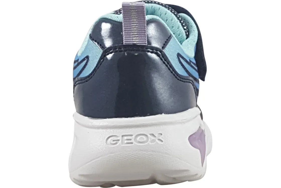 Geox Velcro | Breathable Membrane<Assister Girl J46E9B Girls Navy Fashion Trainers