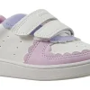 Geox Velcro | Girls First Shoes<B Eclyper Girl B555MA Girls Fashion Trainers White Yellow